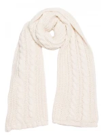 M898 Pletená šála - barva ecru