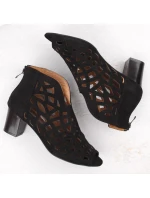 Semišové boty M.Daszynski W SAN32A černá