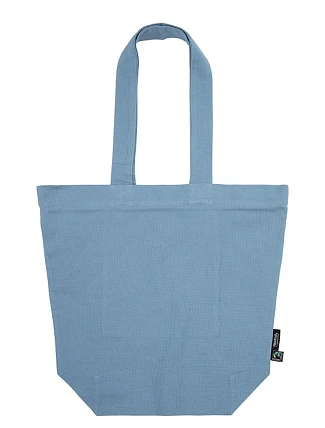 Neutral O 90053 Taška z bio fairtrade bavlny se zipem 77.0053 dusty indigo Neutral O 90053 Taška z bio fairtrade bavlny se zipem 77.0053 dusty indigo