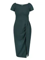 Dámské šaty Delicja SA718 zelené - Karko Dámské šaty Delicja SA718 zelené - Karko