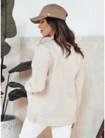 Dámská džínová bunda BERENICES light beige FashionStreet TY4309