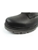 Wrangler Allan Mid pánské boty sable boots smart leather black