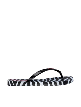 Dámské žabky Ipanema Animal Print, černé a šedé, 83846-BP655