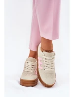 Dámské Tenisky Na Platformě Béžové Syliyana