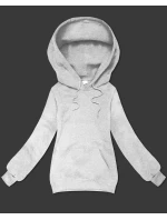 Šedá volná klokaní mikina s kapucí S'West (B-11#)