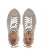 Dámské kožené boty na platformě béžové Filippo DP6795