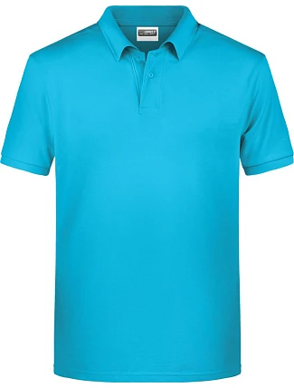 Daiber 8010 Pánské piqué polo z bio bavlny 02.8010 turquoise Daiber 8010 Pánské piqué polo z bio bavlny 02.8010 turquoise
