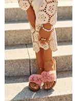 Nazouváky Na Korkové Podrážce Růžové Flowerbomb