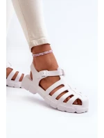 Dámské pěnové sandály římské bílé Gasaria