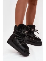 Dámské sněhule na platformě s kožešinou D.Franklin DFSH37005 Černé Dámské sněhule na platformě s kožešinou D.Franklin DFSH37005 Černé