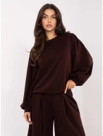 Mikina MJ BL H1009.21 tmavě hnědá Mikina MJ BL H1009.21 tmavě hnědá