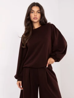 Mikina MJ BL H1009.21 tmavě hnědá