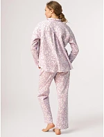 Pyžamo Key LNS 406 B26 dlouhé rukávy, velikosti S–XL, rozepínací