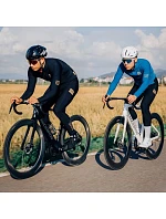 Rockbros YDCK012-1 dlouhé fleecové cyklistické kalhoty se šlemi Velikost L - černé