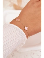 Náramek S Přívěsky Nerezová Ocel Zlato-Růžová