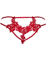 Smyslná tanga V-8868 červená - Axami