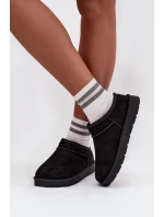 Dámské sněhule Serenne s kožešinou – černé