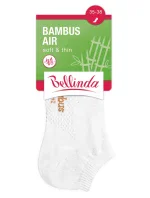 Krátké dámské bambusové ponožky BAMBUS AIR LADIES IN-SHOE SOCKS - BELLINDA - bílá