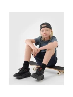 Hladké chlapecké tričko oversize 4F 4FJWSS25TTSHM2324-46S