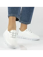 Dámské kožené ažurové polobotky Filippo DP7671