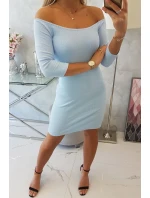 Pruhované vypasované šaty v modré barvě Pruhované vypasované šaty v modré barvě