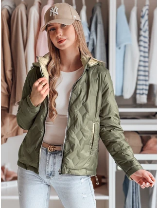 Dámská oboustranná přechodná bunda SYLVIAN zelená FashionStreet TY4860