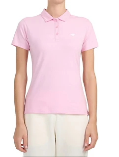 Dámské polo tričko 4F F0768 světle růžové 4FWMM00TPTSF0768 56S