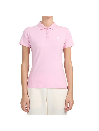 Dámské polo tričko 4F F0768 světle růžové 4FWMM00TPTSF0768 56S