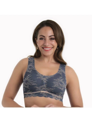 Essential Lace braletka s pěnovou výztuží 5400 grey/rose - Anita Classix