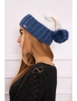 Paris fleecová čepice K212 bílá+džíny