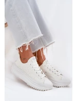 Dámské Tenisky S Vyšíváním Na Platformě Lee Cooper LCW-25-31-3465L Bílé