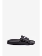 Dámské mládežnické pantofle LEVI'S VPOL0251S-2693 Černé s brokátem