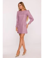 M870 Tweed mini šaty - marsala M870 Tweed mini šaty - marsala