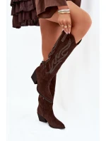 Kozačky na podpatku  model 218085 Step in style