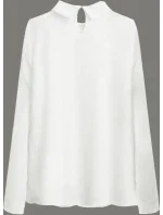 Elegantní halenka v barvě ecru s límečkem (8521/1)