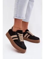 Dámské tenisky na platformě Černé Giselia Dámské tenisky na platformě Černé Giselia