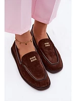 Dámské ploché mokasíny Vinceza 62271 Čokoládové