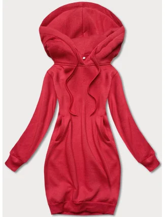 Dlouhá červená tepláková mikina (YS10005-18) Dlouhá červená tepláková mikina (YS10005-18)