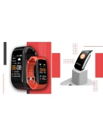 GIEWONT Smartwatch černé a červené 2 řemínky GW200-1 GIEWONT Smartwatch černé a červené 2 řemínky GW200-1