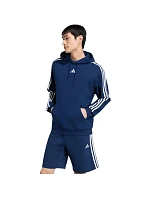 Pánská mikina adidas Essentials 3-Stripes French Terry Hoodie, tmavě modrá, KY4203