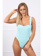 Body bez ramínek v mátové barvě Body bez ramínek v mátové barvě