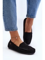 Dámské černé šněrovací mokasíny Rasirna