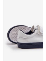 Dětské tenisky s přezkou bílo-modré Pennyn