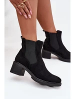 Dámské kotníkové boty na platformě černé Luvina Dámské kotníkové boty na platformě černé Luvina