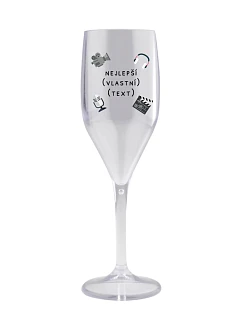 Personalizovaná nerozbitná prosecco sklenice - nejlepší v oboru