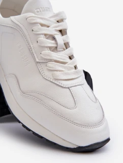 Mužské kožené tenisky BIG STAR NN174288 bílé