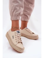 Dámské tenisky s pletením Lee Cooper LCW-25-44-3215 Béžové