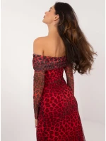 Šaty DHJ SK 18702.40 červené