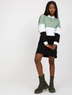 Dámské šaty RV SK 8072 černé a zelené