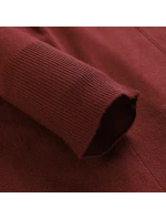 Dlouhý dámský svetr nax NAX EDERA madder brown Dlouhý dámský svetr nax NAX EDERA madder brown